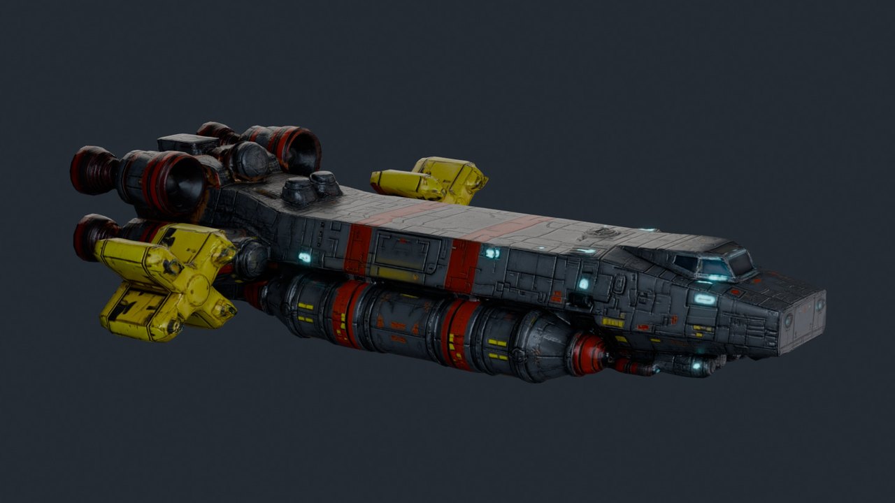 Ember Thruster Frigate - rear