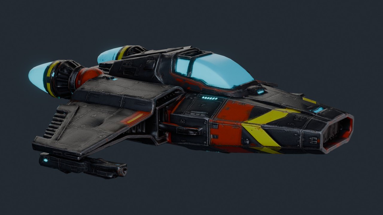 Rustfang Fighter - rear