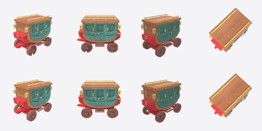 Stagecoach Box - four angles