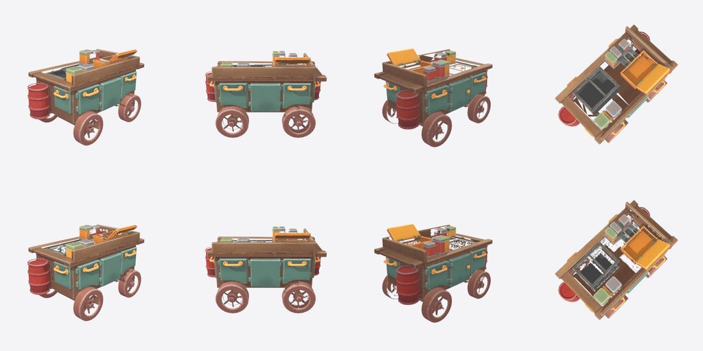 Chuckwagon Cook - four angles
