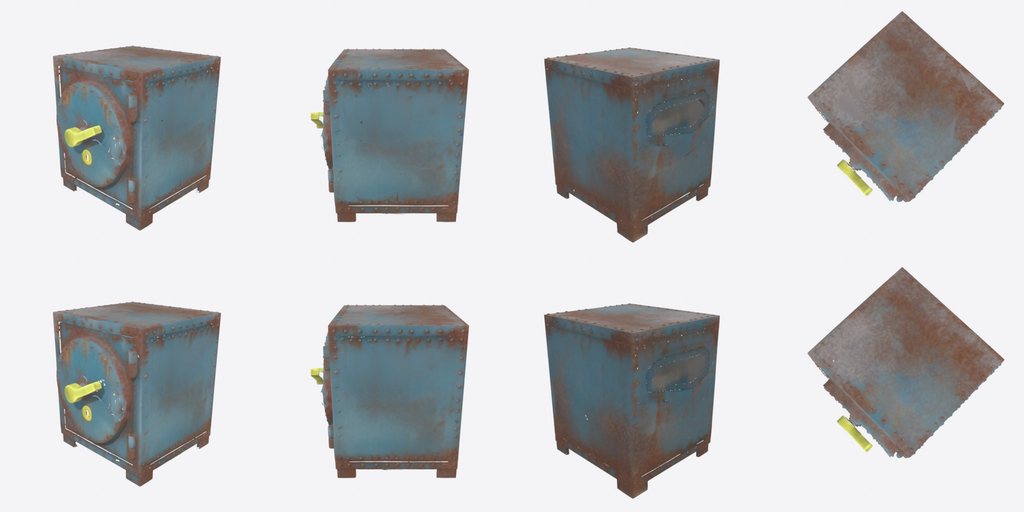 Iron Safe - four angles